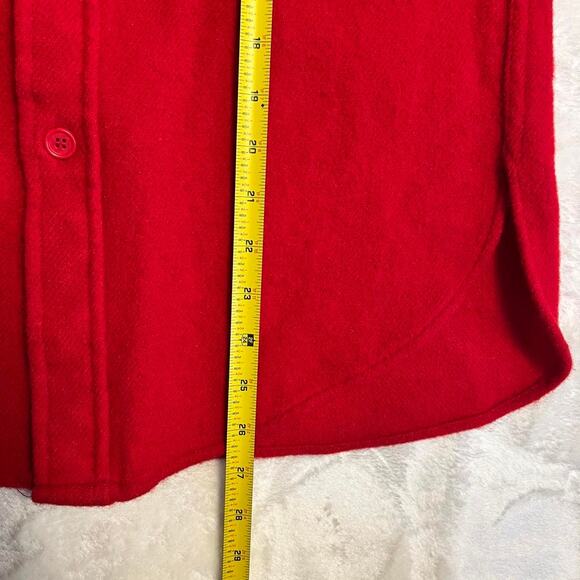 Vintage Woolrich Button Up Shirt Mens M Wool Blend Mid Layer Hunting Ice Fishing - Picture 5 of 8